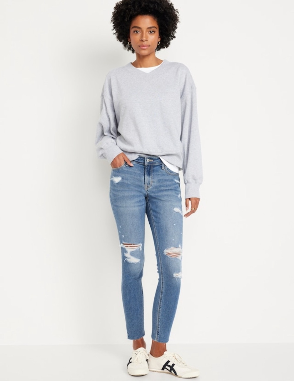 Old Navy Mid-Rise Rockstar Super-Skinny Ankle Jeans